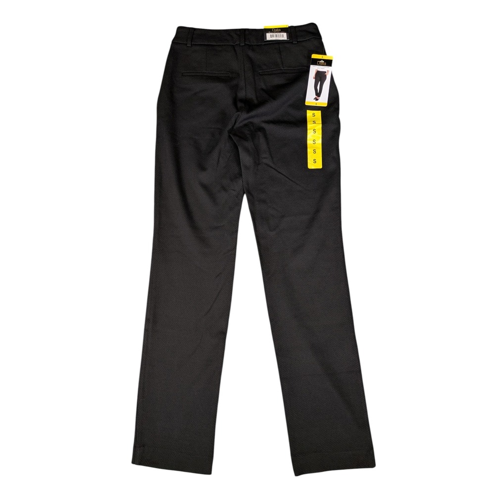 Dalia Womens Black Mid Rise Tummy Control Narrow Leg Dress Pants Size S NWT